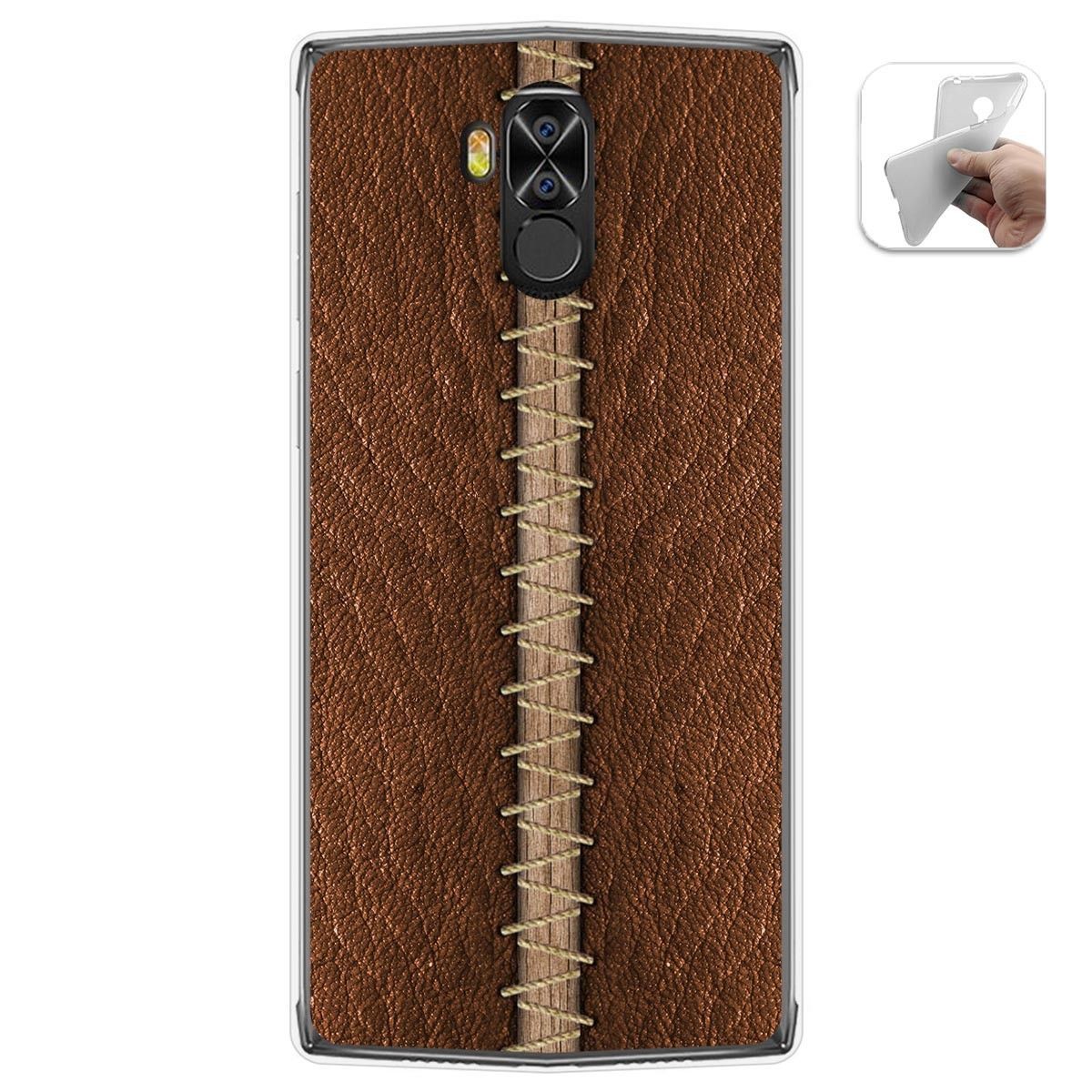 Funda Gel Tpu para Doogee N100 diseño Cuero 01 Dibujos