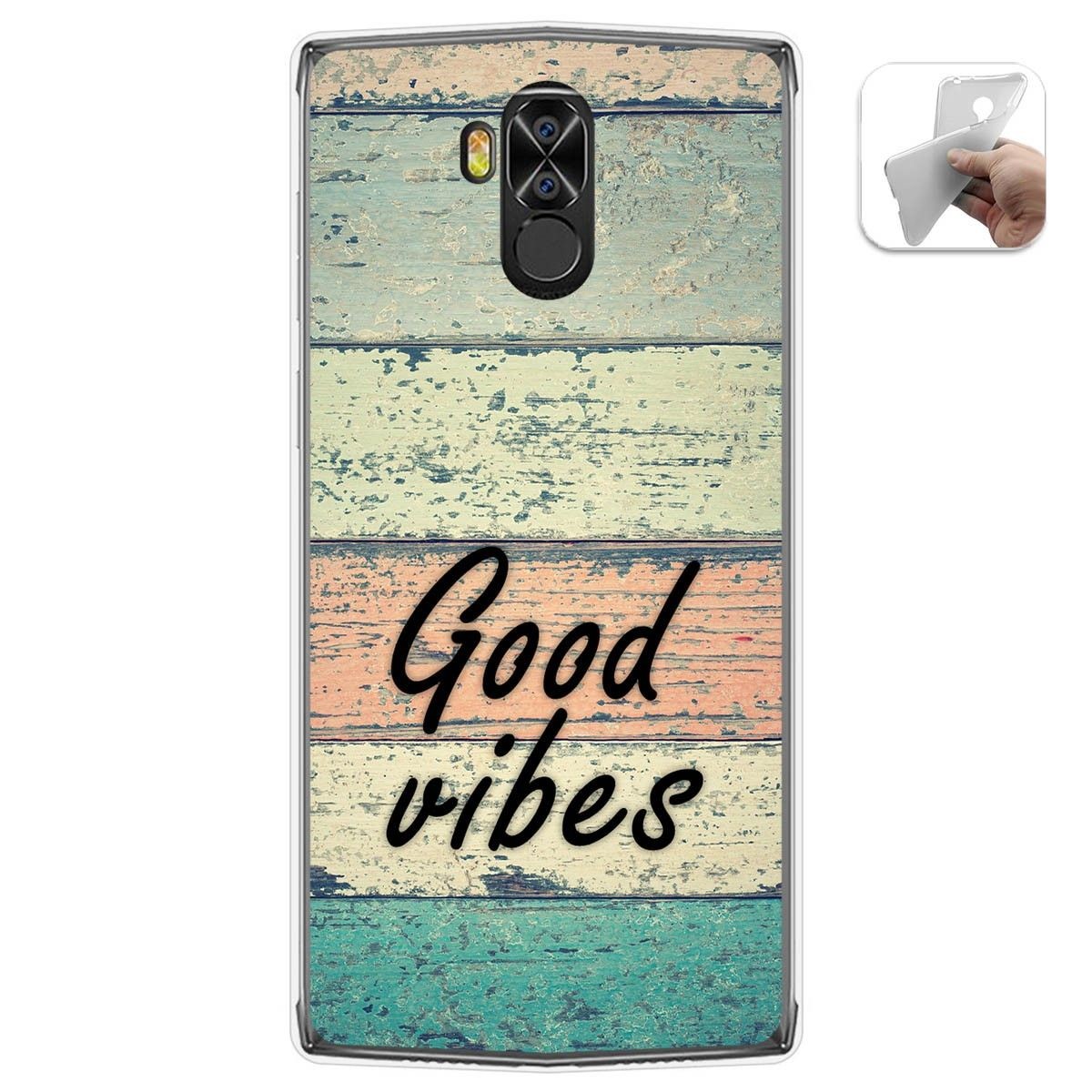 Funda Gel Tpu para Doogee N100 diseño Madera 01 Dibujos