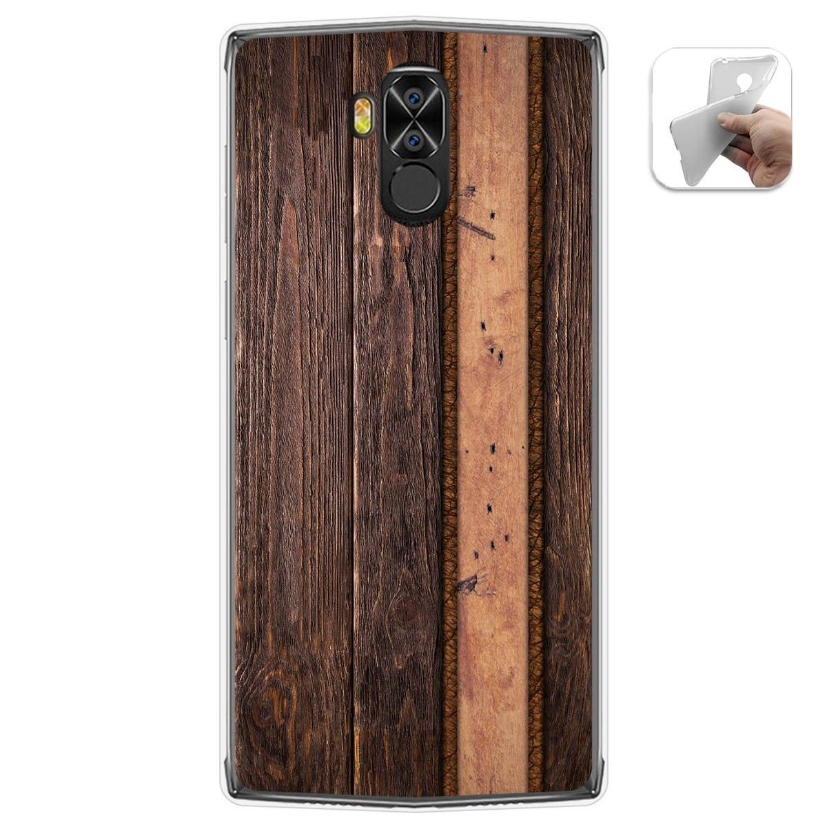 Funda Gel Tpu para Doogee N100 diseño Madera 05 Dibujos