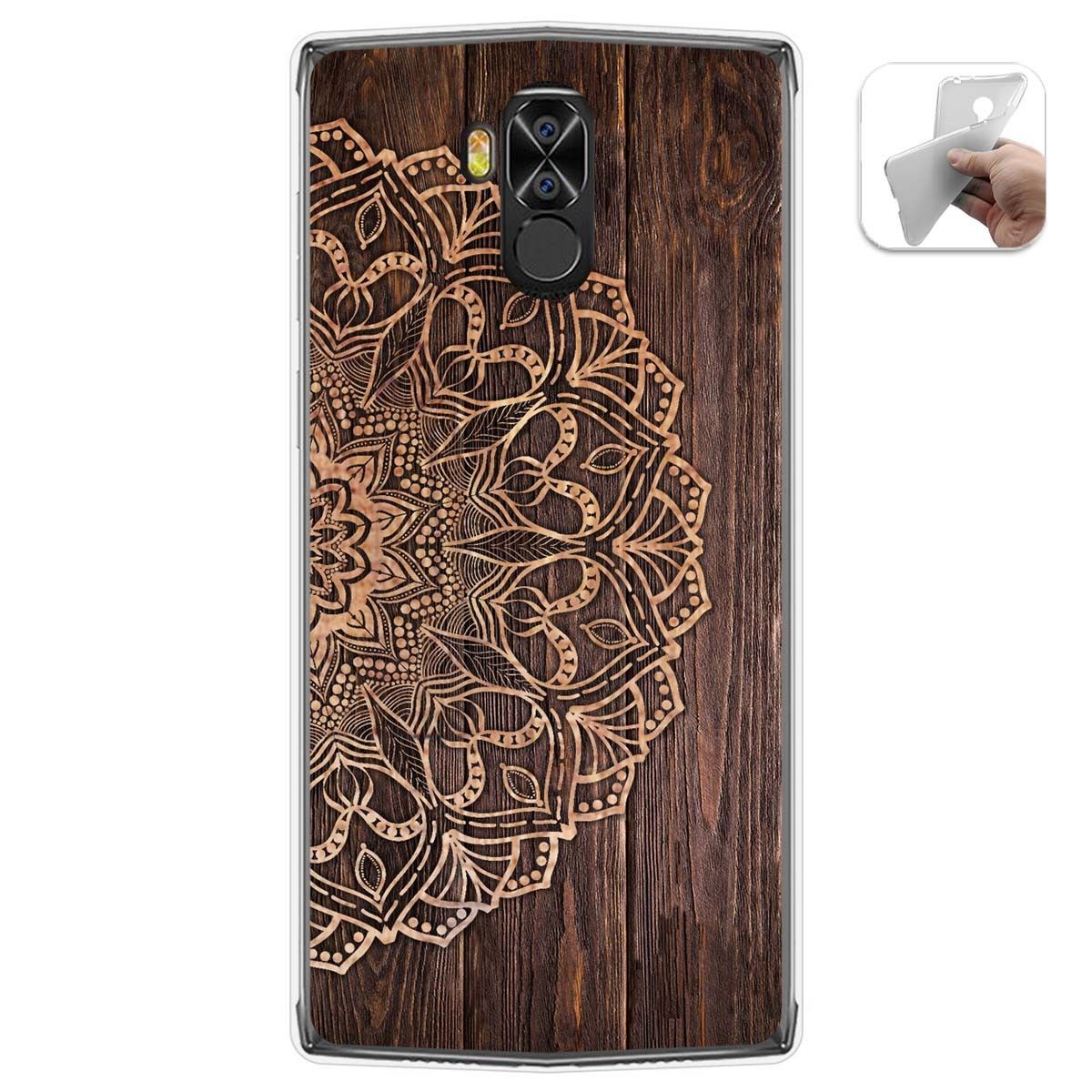 Funda Gel Tpu para Doogee N100 diseño Madera 06 Dibujos
