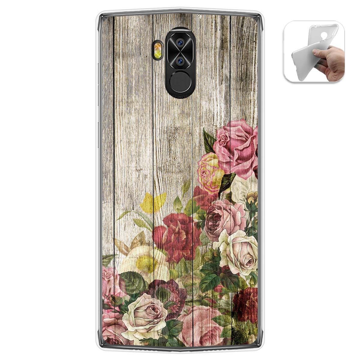 Funda Gel Tpu para Doogee N100 diseño Madera 08 Dibujos