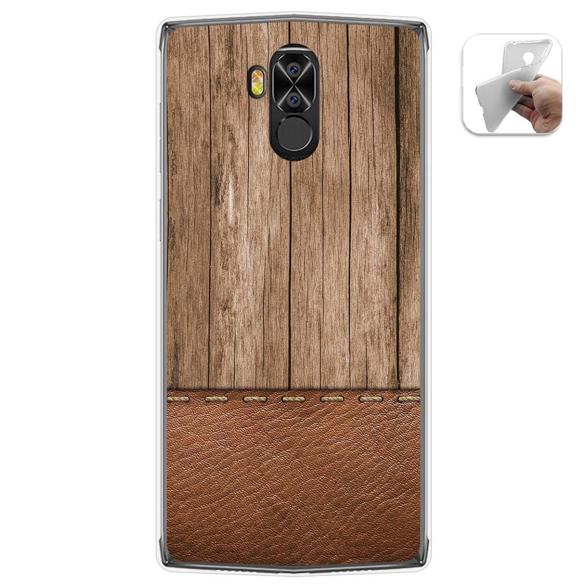 Funda Gel Tpu para Doogee N100 diseño Madera 09 Dibujos
