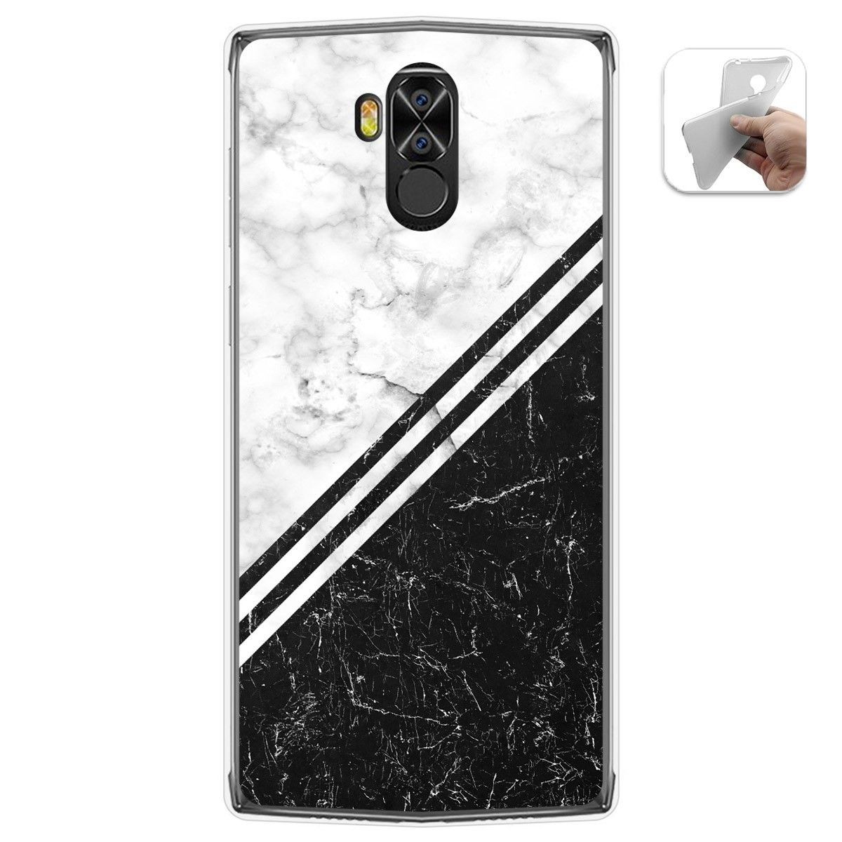 Funda Gel Tpu para Doogee N100 diseño Mármol 01 Dibujos