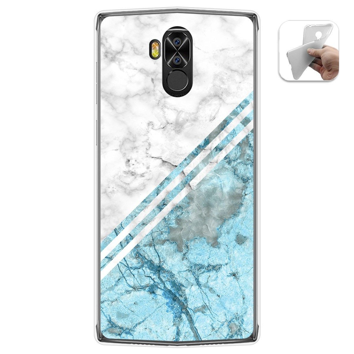 Funda Gel Tpu para Doogee N100 diseño Mármol 02 Dibujos