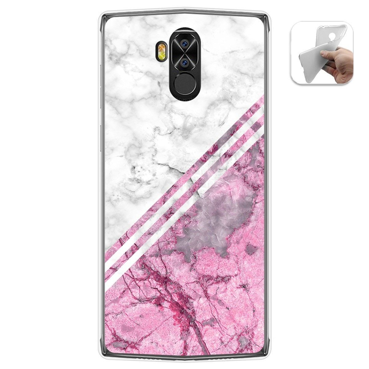 Funda Gel Tpu para Doogee N100 diseño Mármol 03 Dibujos