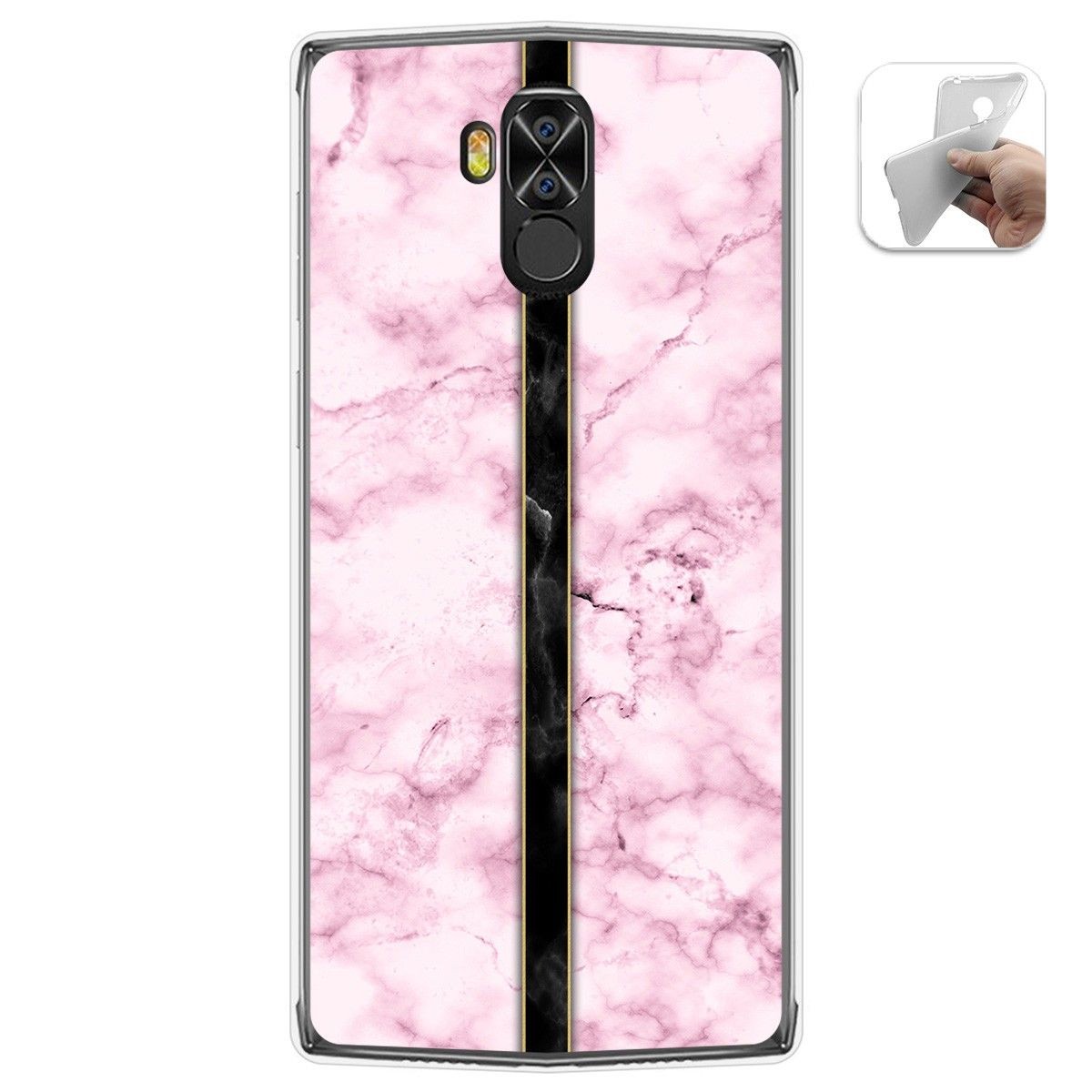 Funda Gel Tpu para Doogee N100 diseño Mármol 04 Dibujos