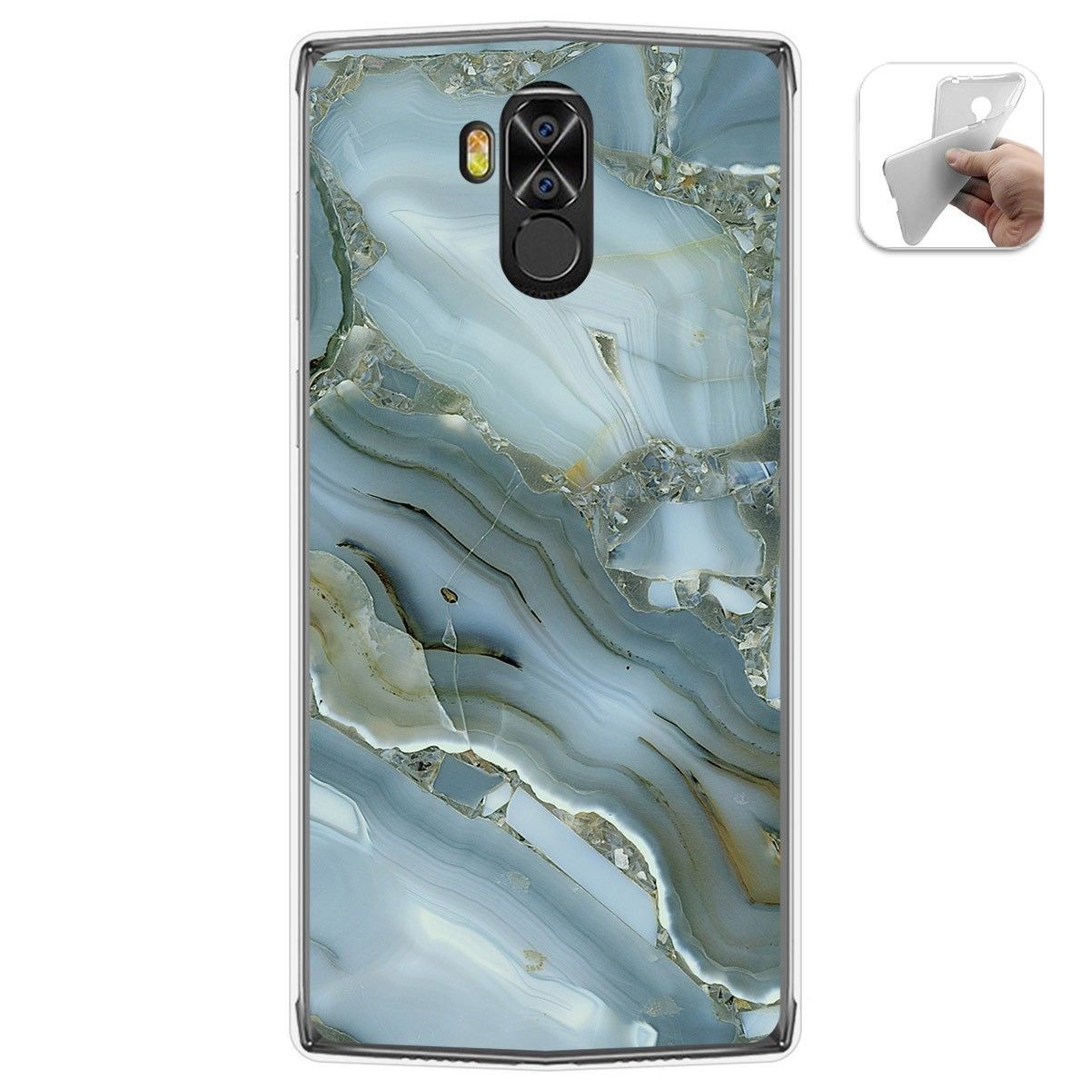 Funda Gel Tpu para Doogee N100 diseño Mármol 09 Dibujos