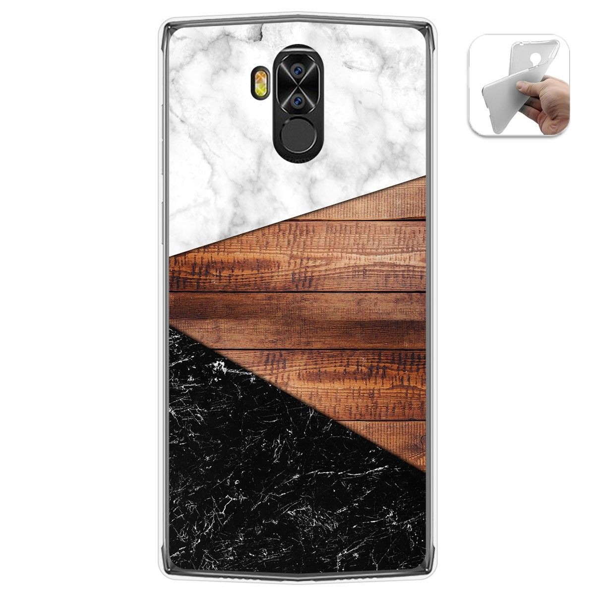 Funda Gel Tpu para Doogee N100 diseño Mármol 11 Dibujos