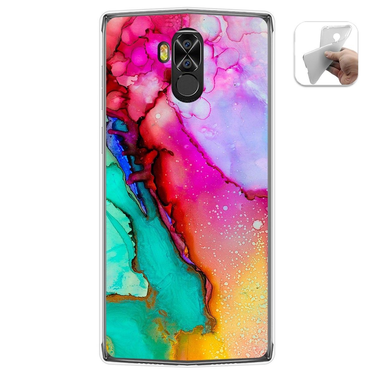 Funda Gel Tpu para Doogee N100 diseño Mármol 15 Dibujos