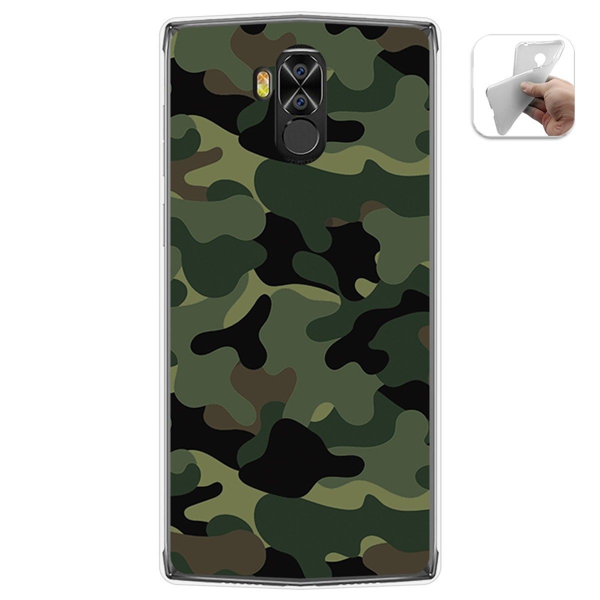 Funda Gel Tpu para Doogee N100 diseño Camuflaje Dibujos