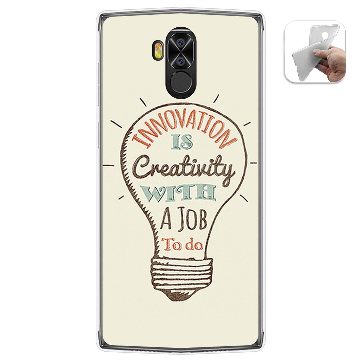 Funda Gel Tpu para Doogee N100 diseño Creativity Dibujos