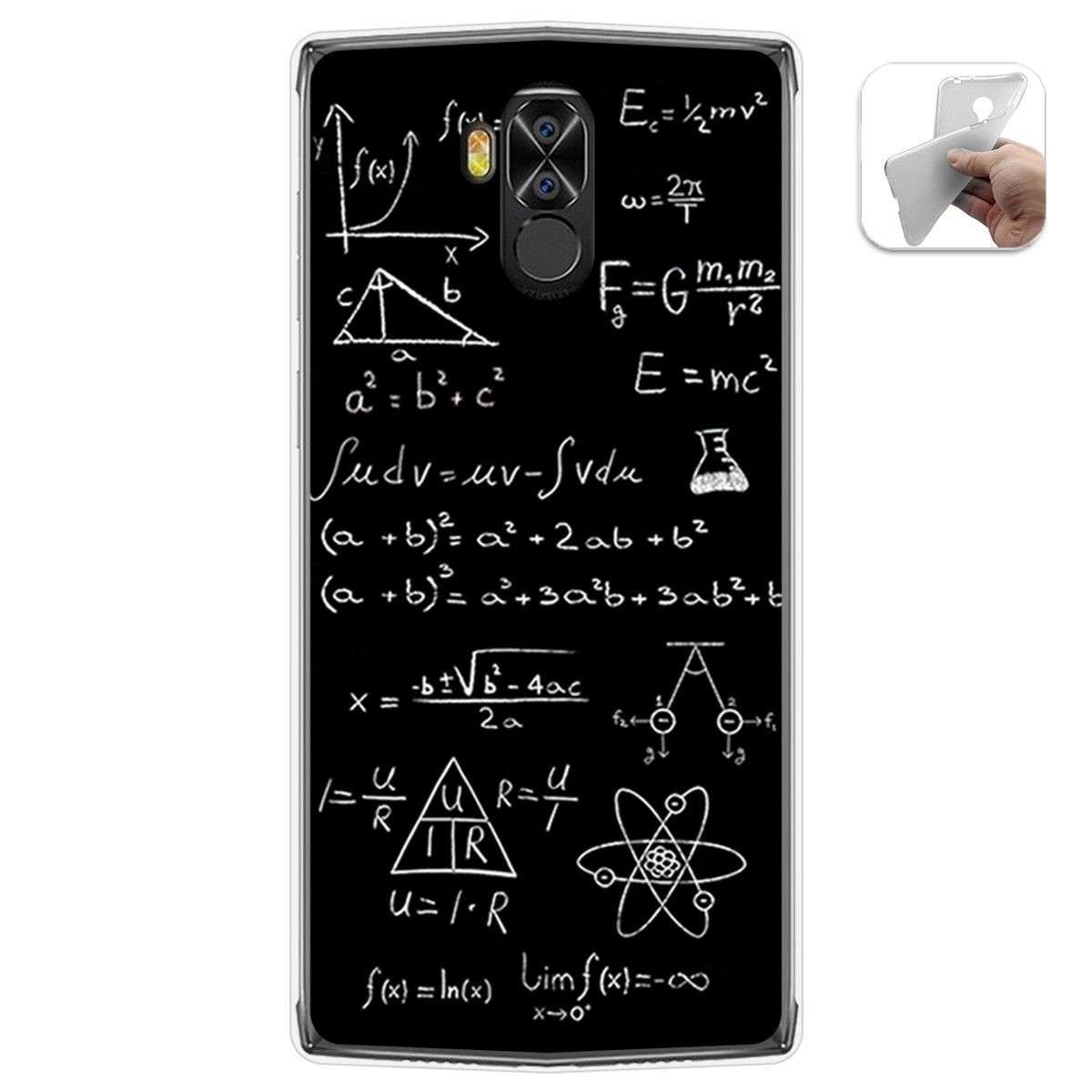 Funda Gel Tpu para Doogee N100 diseño Formulas Dibujos
