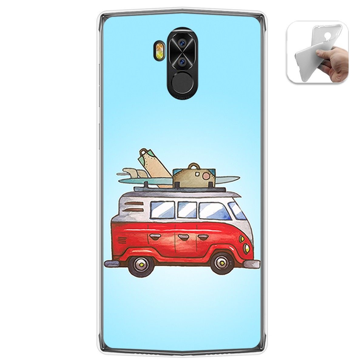 Funda Gel Tpu para Doogee N100 diseño Furgoneta Dibujos