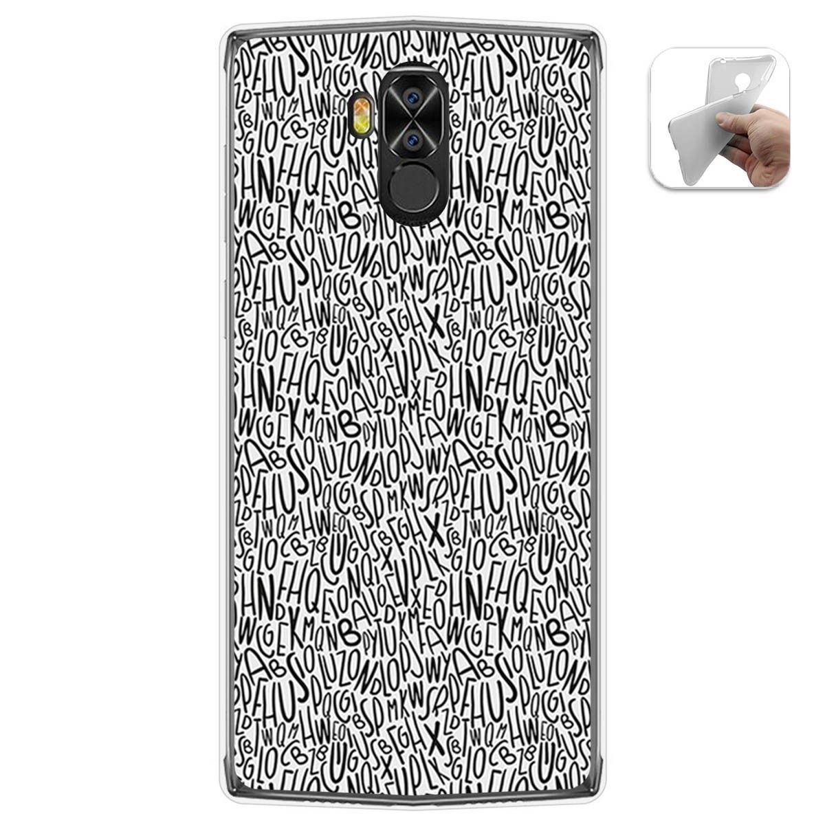 Funda Gel Tpu para Doogee N100 diseño Letras Dibujos