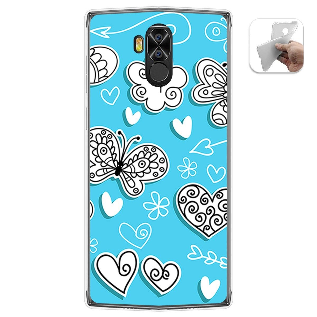 Funda Gel Tpu para Doogee N100 diseño Mariposas Dibujos