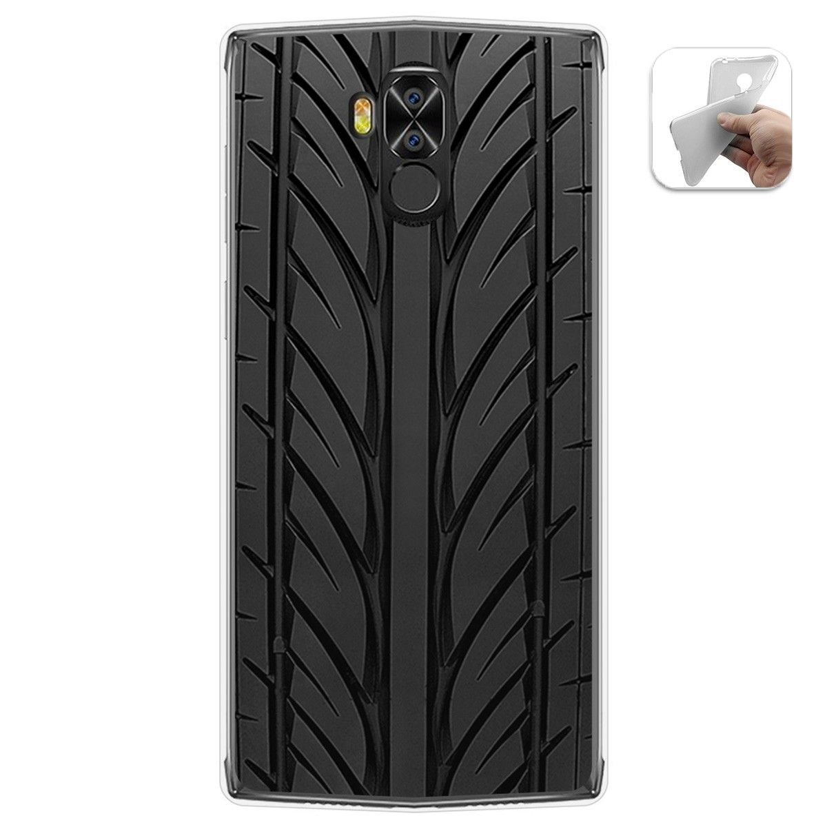 Funda Gel Tpu para Doogee N100 diseño Neumatico Dibujos