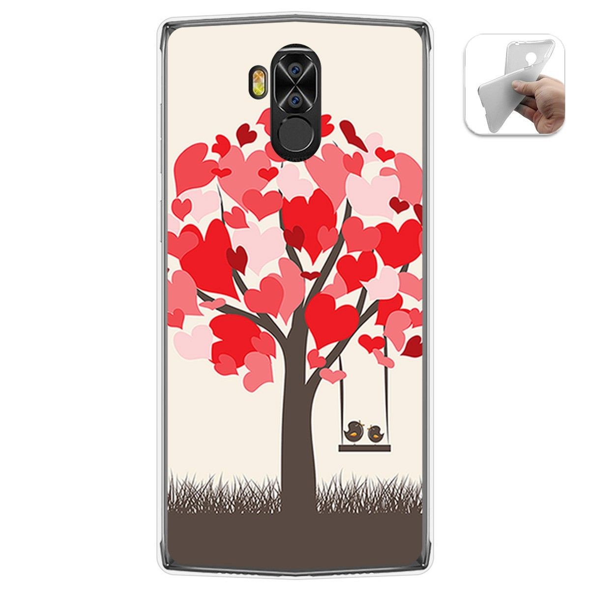 Funda Gel Tpu para Doogee N100 diseño Pajaritos Dibujos