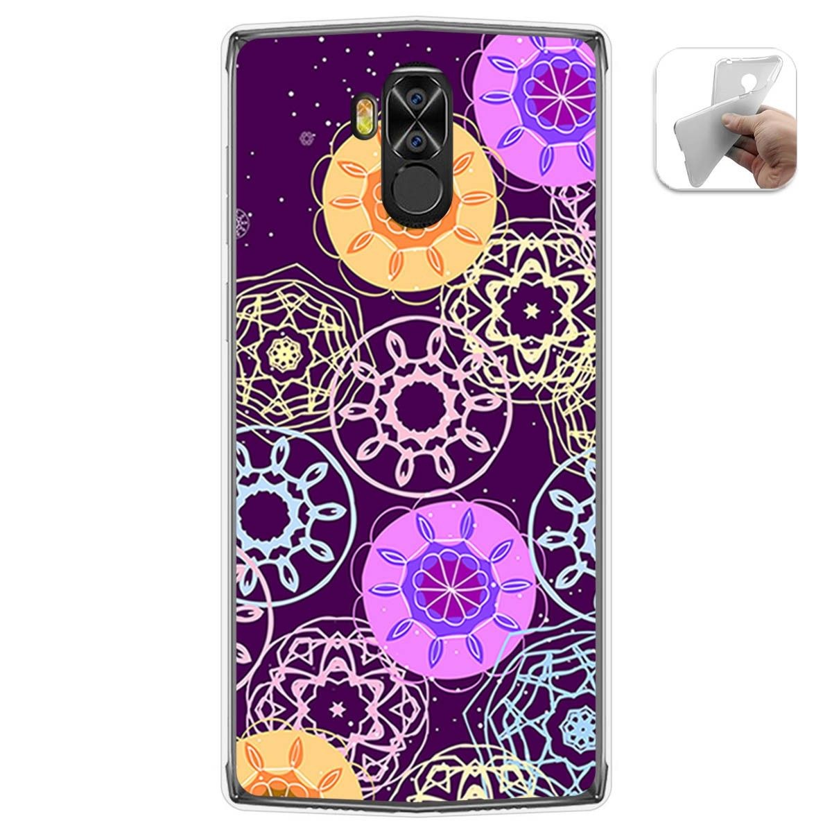 Funda Gel Tpu para Doogee N100 diseño Radial Dibujos