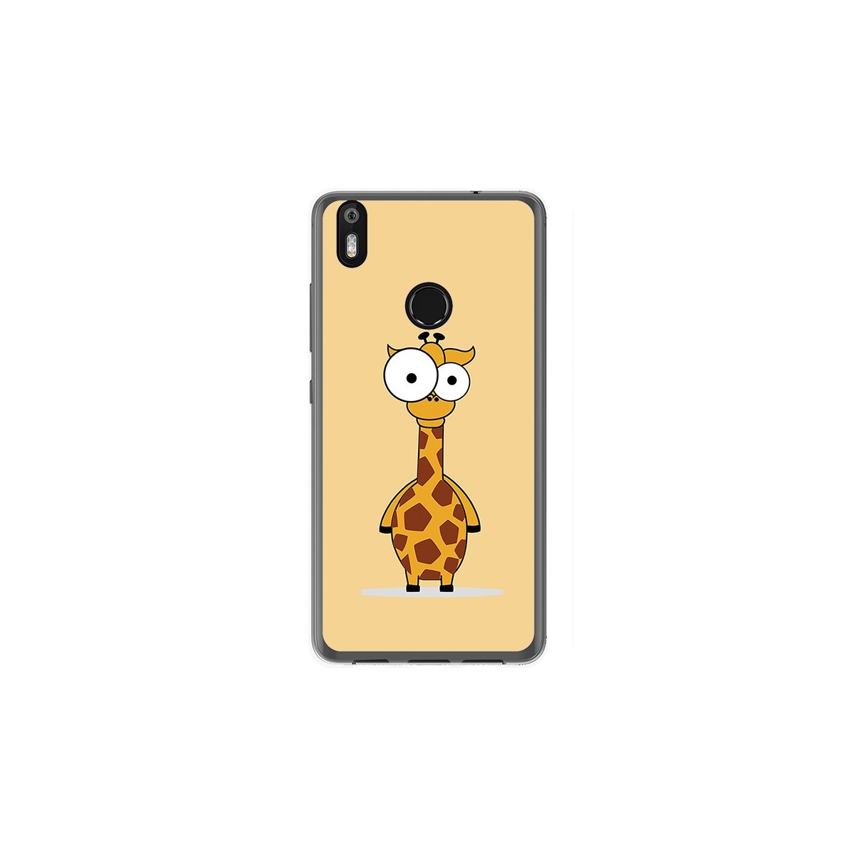 Funda Gel Tpu para Bq Aquaris X / X Pro Diseño Jirafa Dibujos