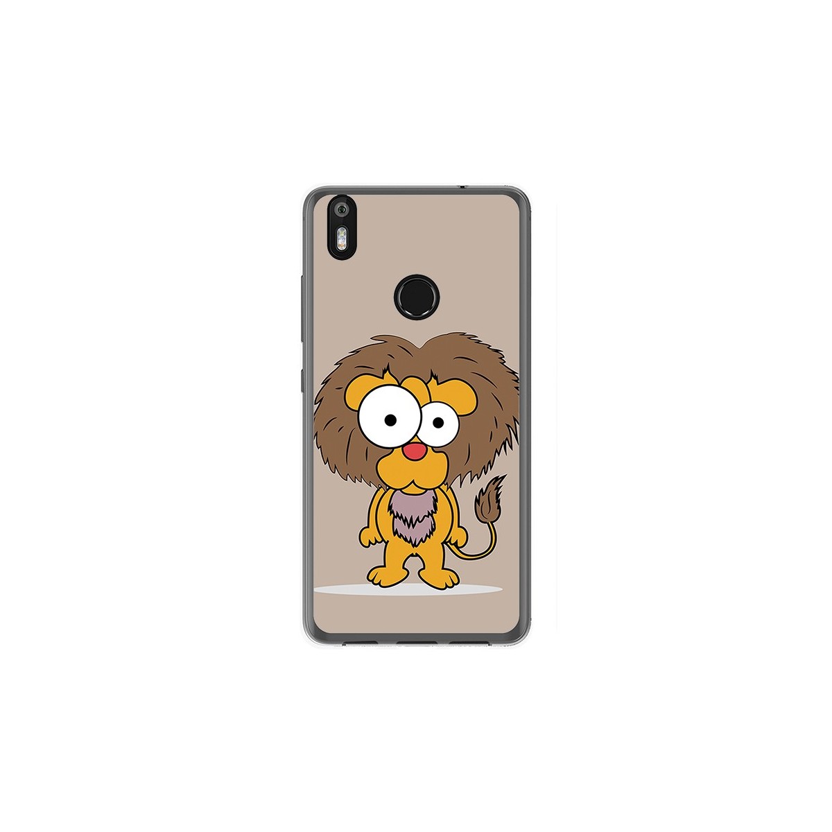 Funda Gel Tpu para Bq Aquaris X / X Pro Diseño Leon Dibujos