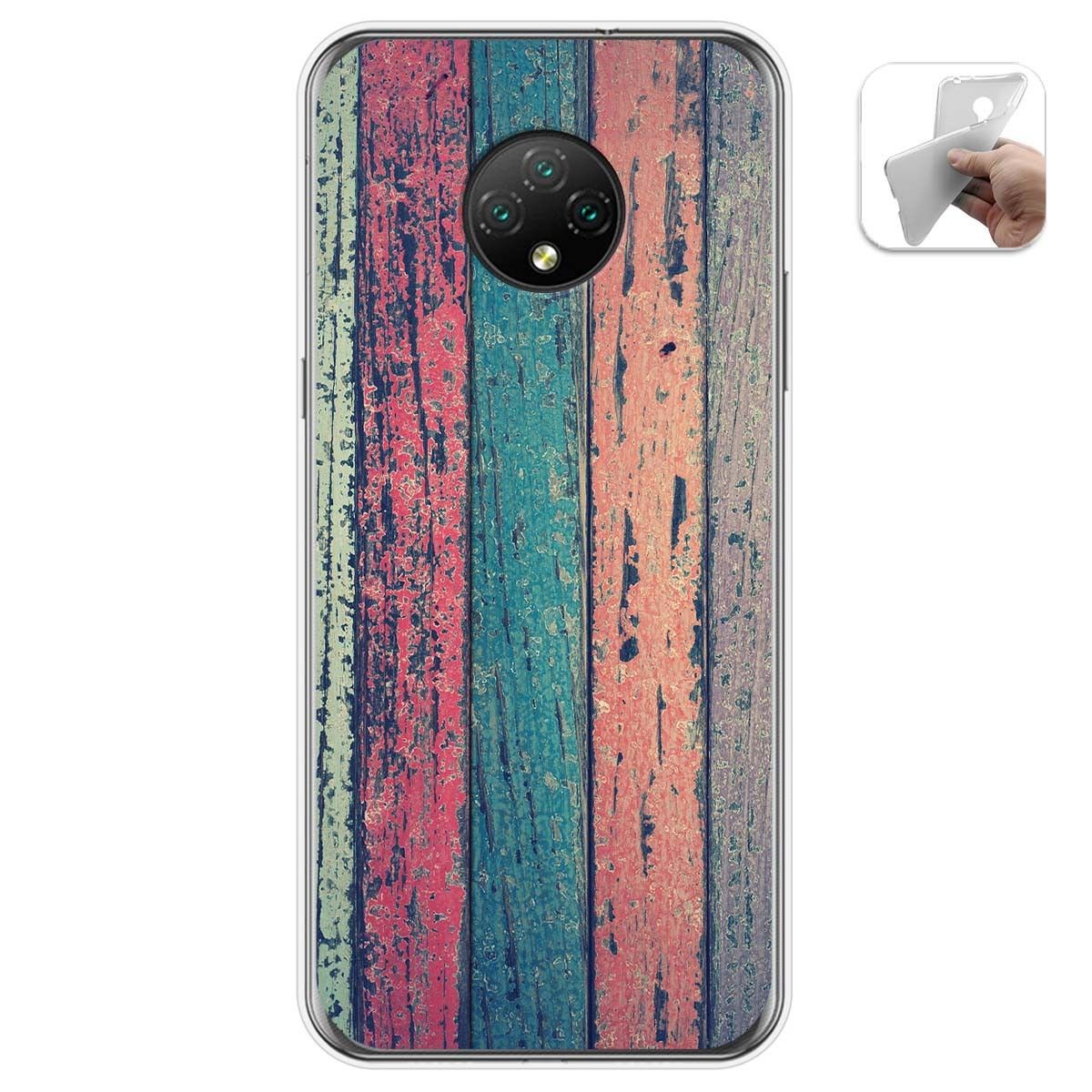 Funda Gel Tpu para Doogee X95 diseño Madera 10 Dibujos