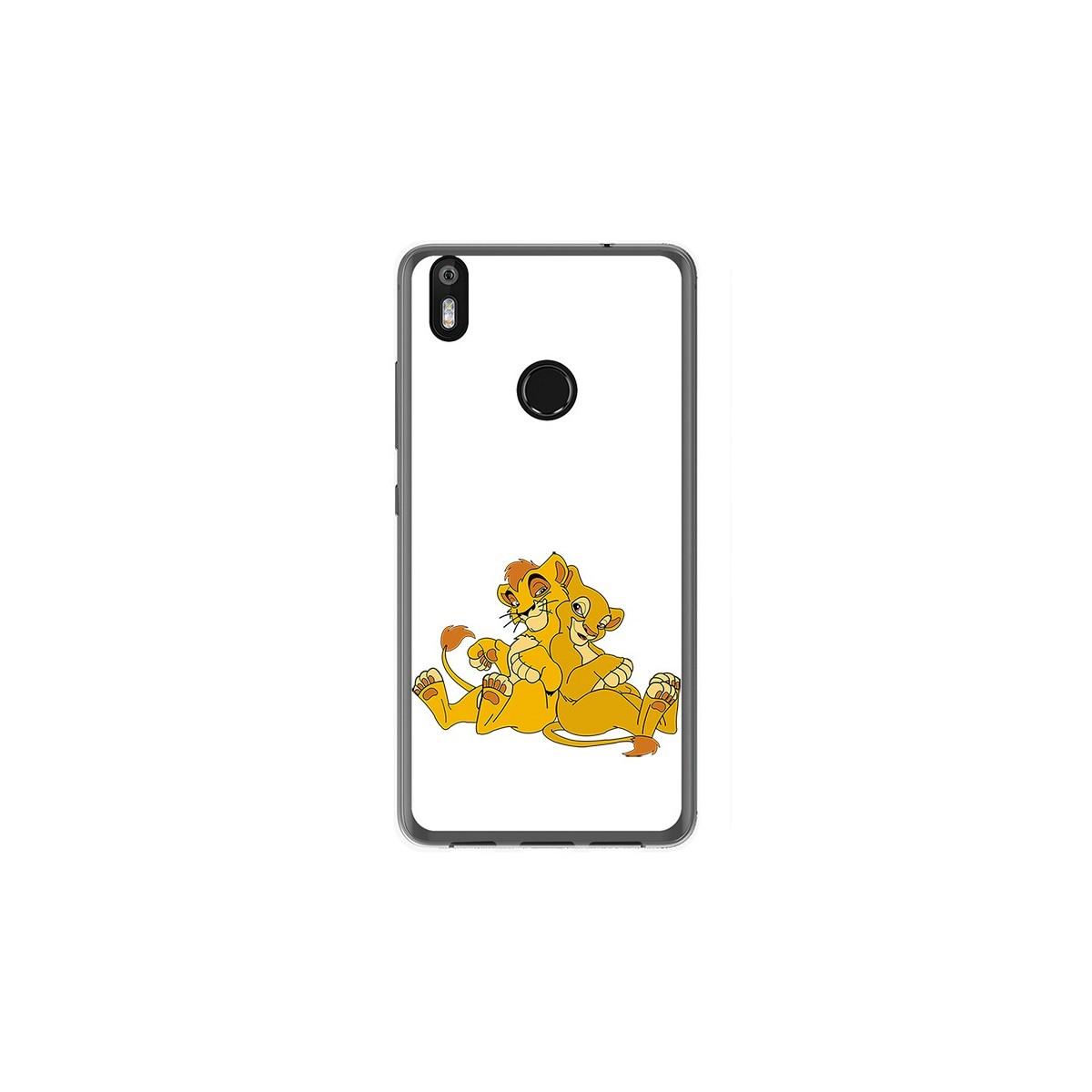 Funda Gel Tpu para Bq Aquaris X / X Pro Diseño Leones Dibujos