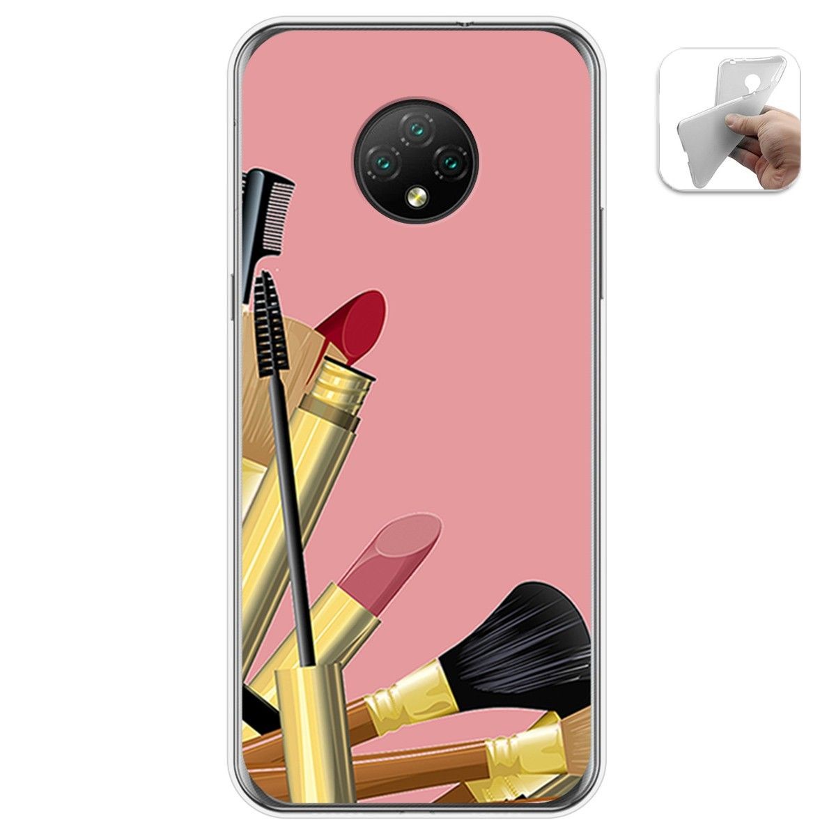 Funda Gel Tpu para Doogee X95 diseño Brochas Dibujos