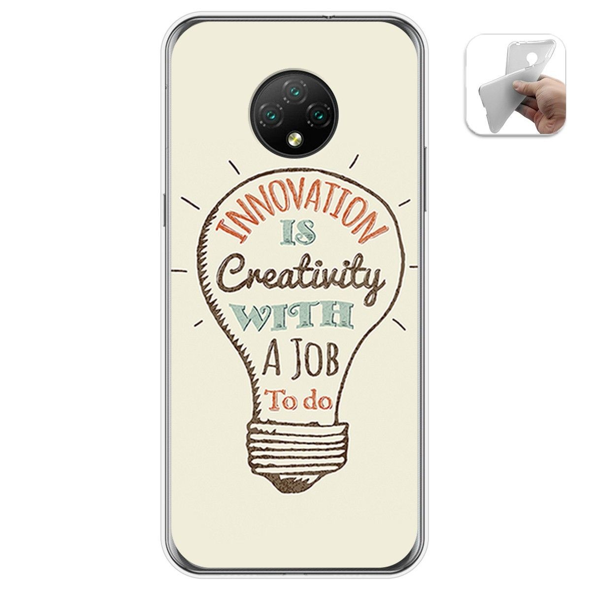 Funda Gel Tpu para Doogee X95 diseño Creativity Dibujos
