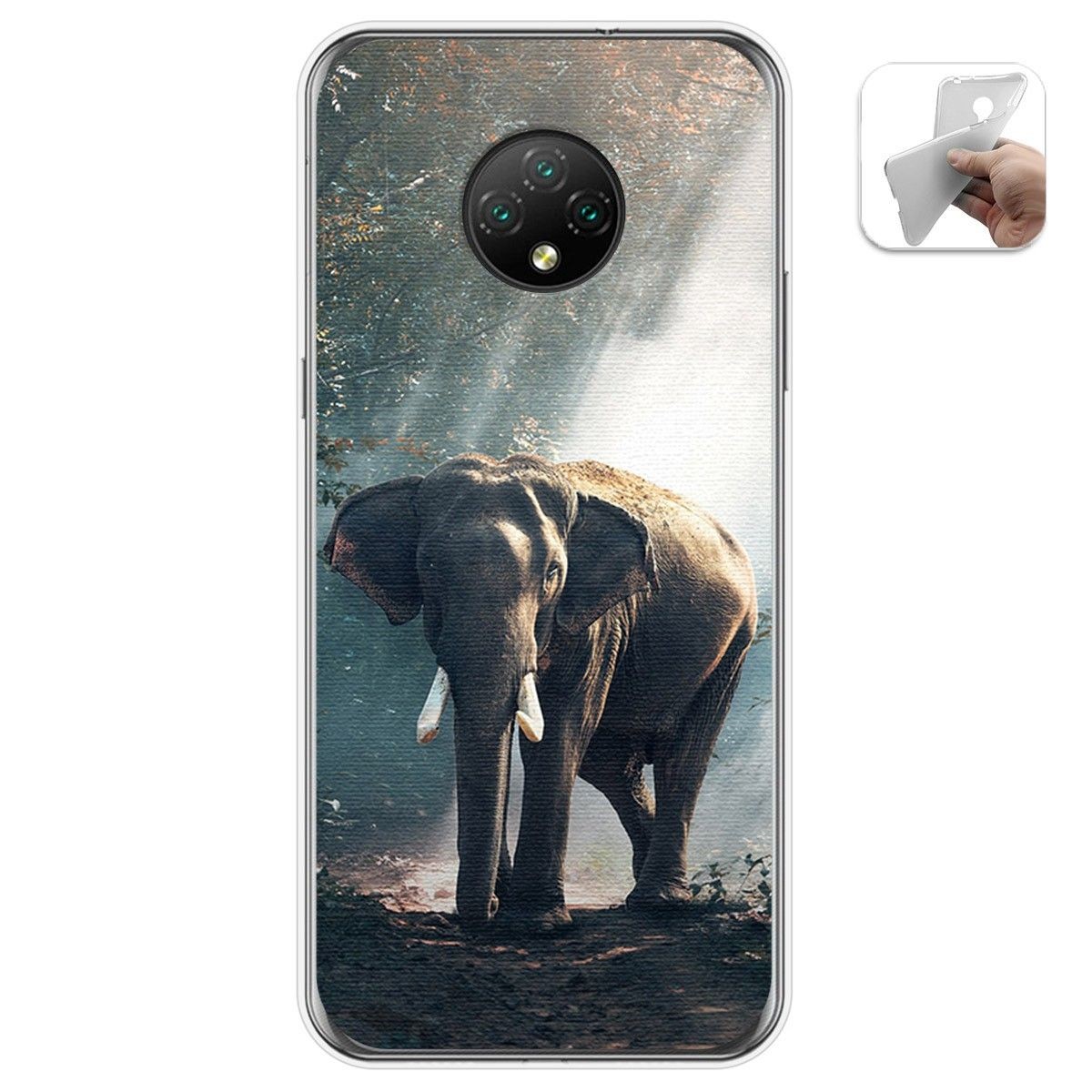 Funda Gel Tpu para Doogee X95 diseño Elefante Dibujos