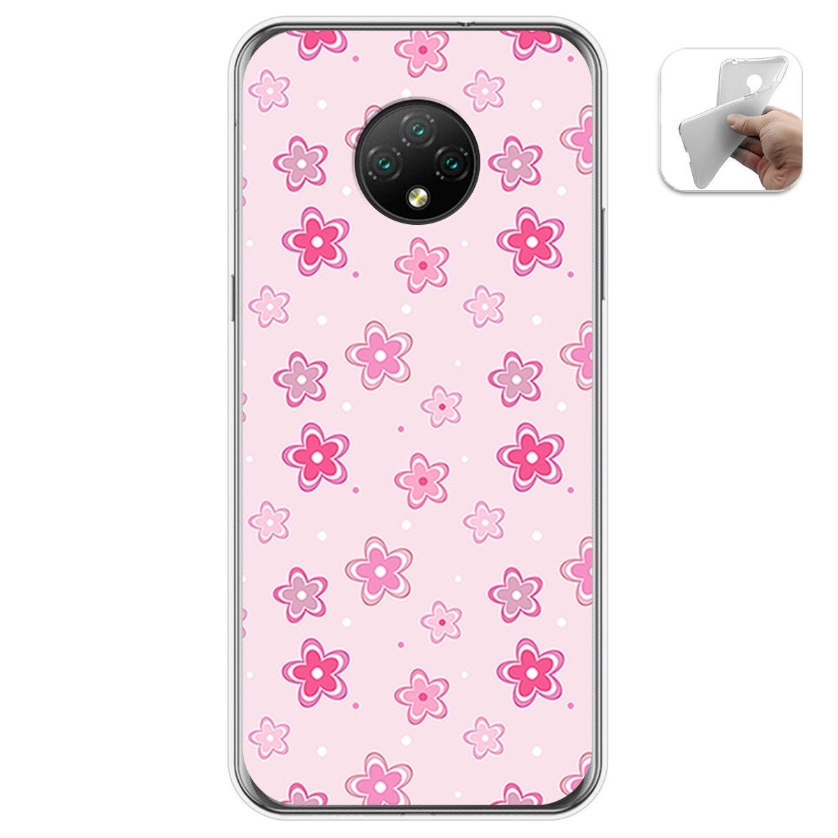 Funda Gel Tpu para Doogee X95 diseño Flores Dibujos