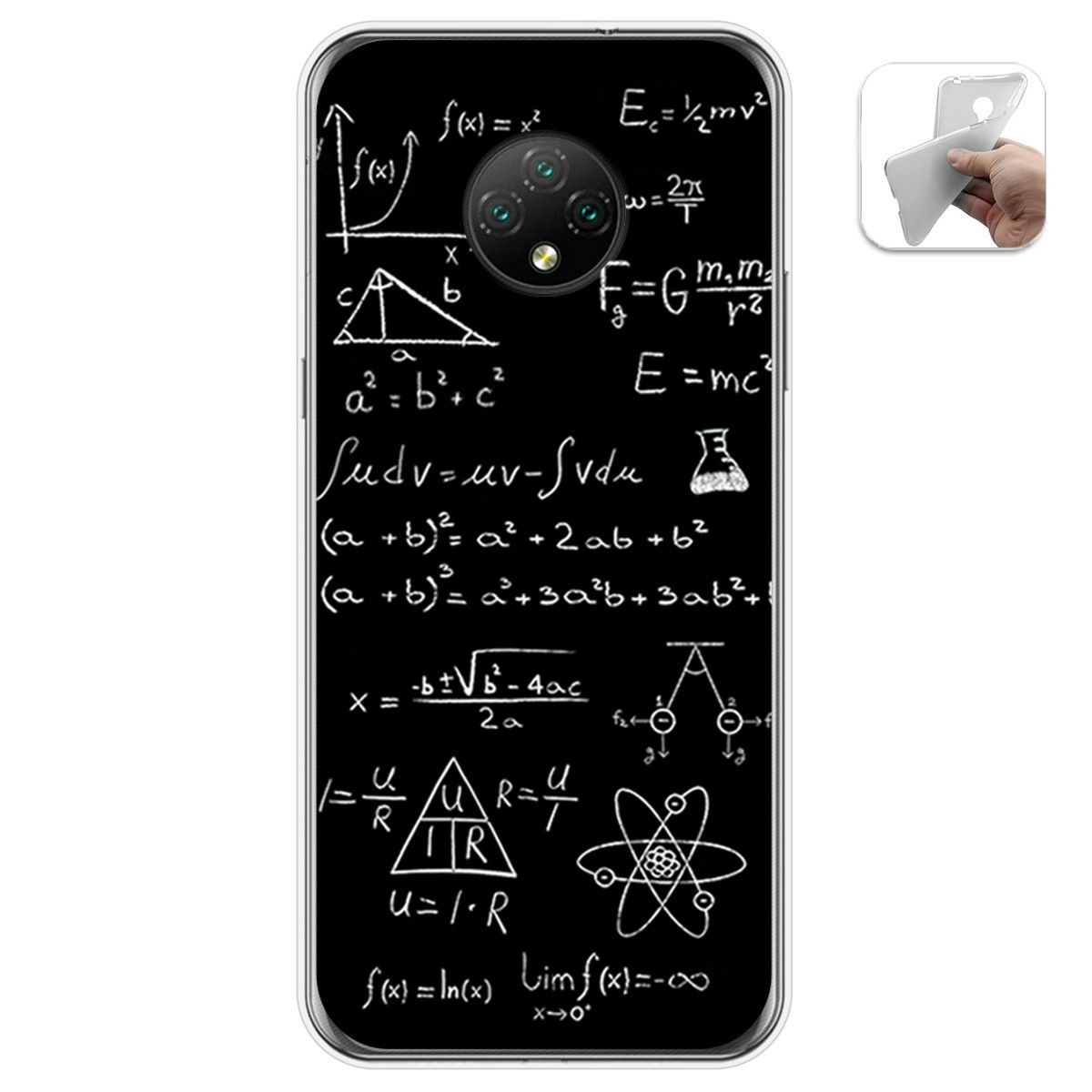 Funda Gel Tpu para Doogee X95 diseño Formulas Dibujos