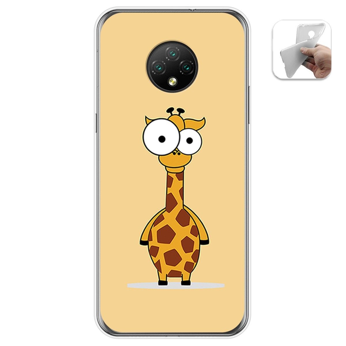 Funda Gel Tpu para Doogee X95 diseño Jirafa Dibujos