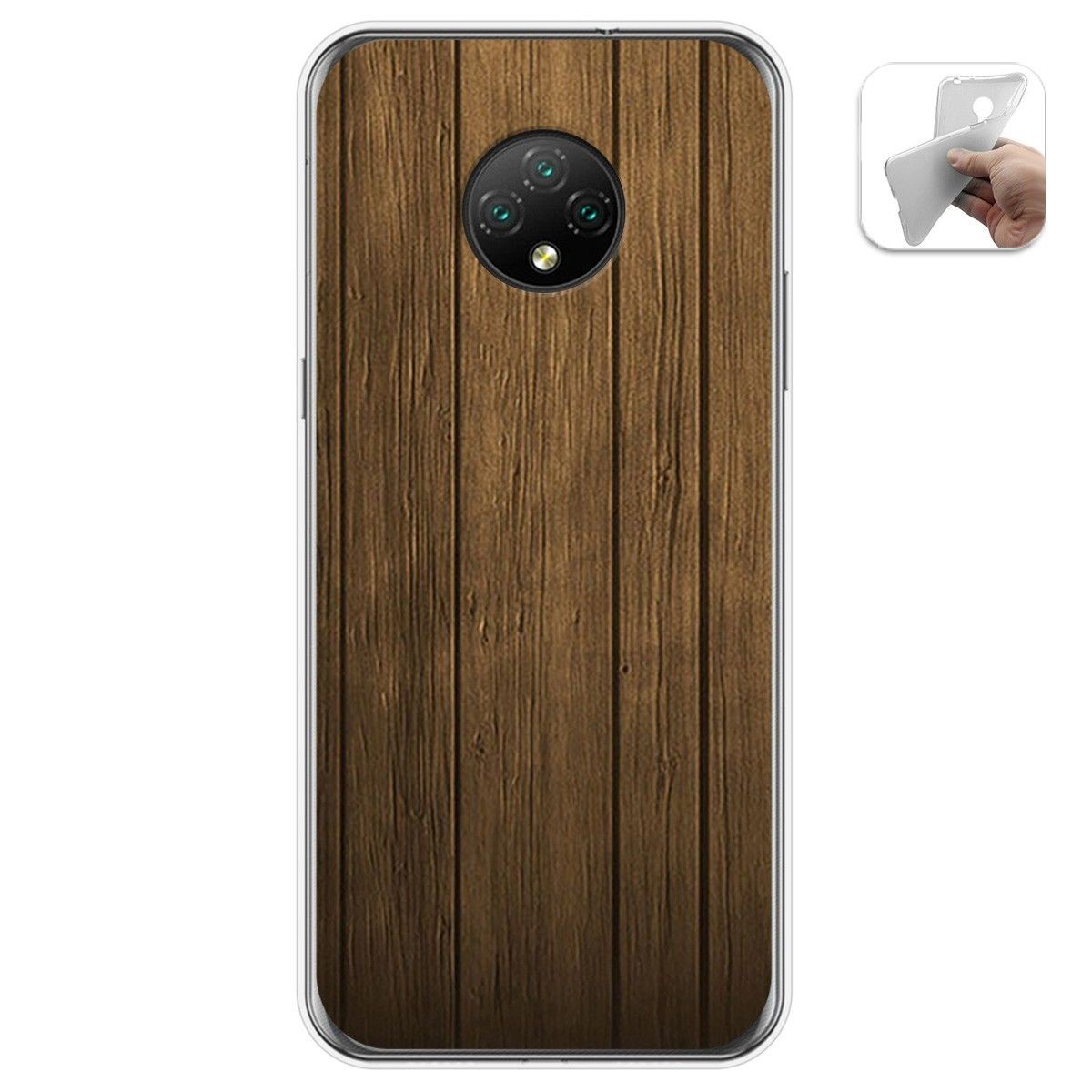 Funda Gel Tpu para Doogee X95 diseño Madera Dibujos