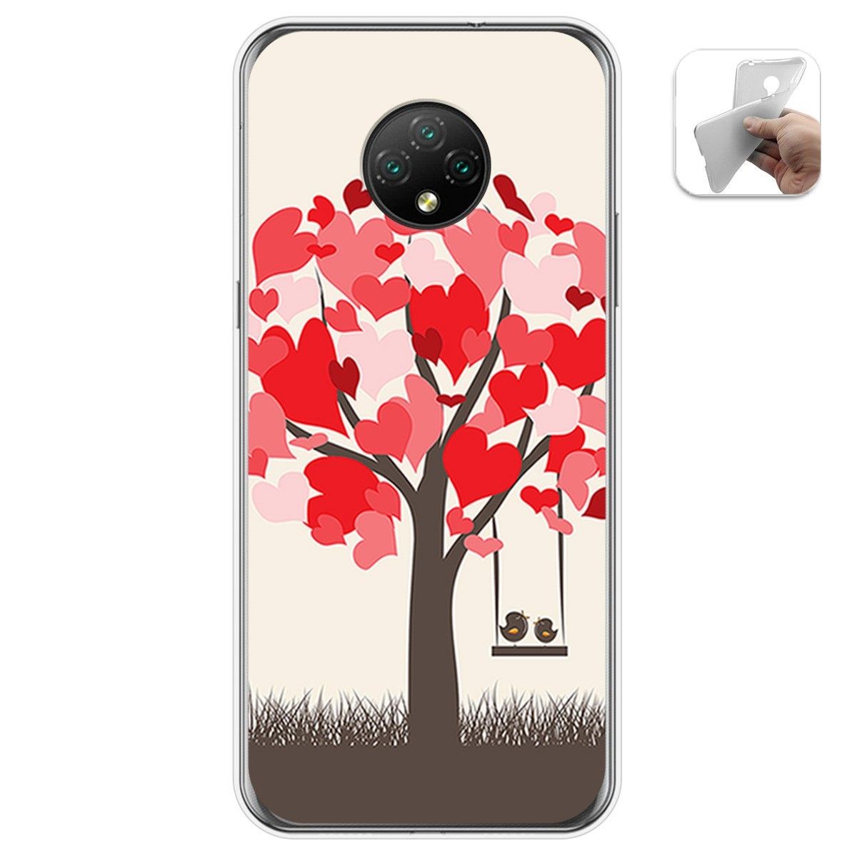 Funda Gel Tpu para Doogee X95 diseño Pajaritos Dibujos