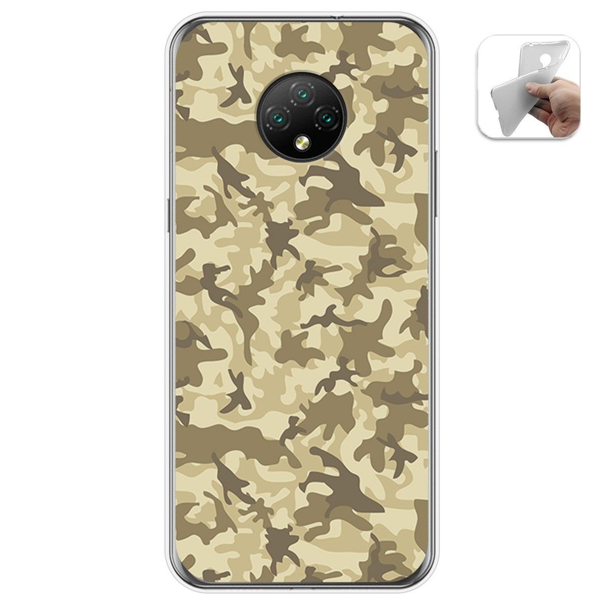 Funda Gel Tpu para Doogee X95 diseño Sand Camuflaje Dibujos