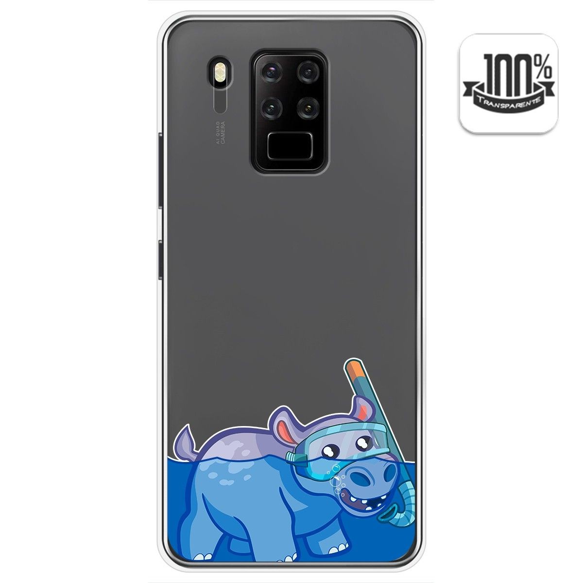 Funda Gel Transparente para Oukitel C18 Pro diseño Hipo Dibujos