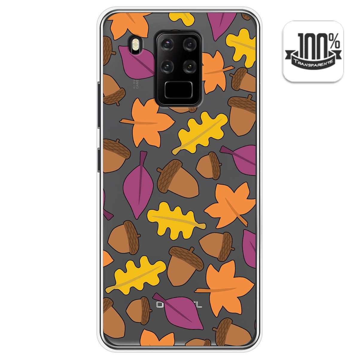 Funda Gel Transparente para Oukitel C18 Pro diseño Otoño Dibujos