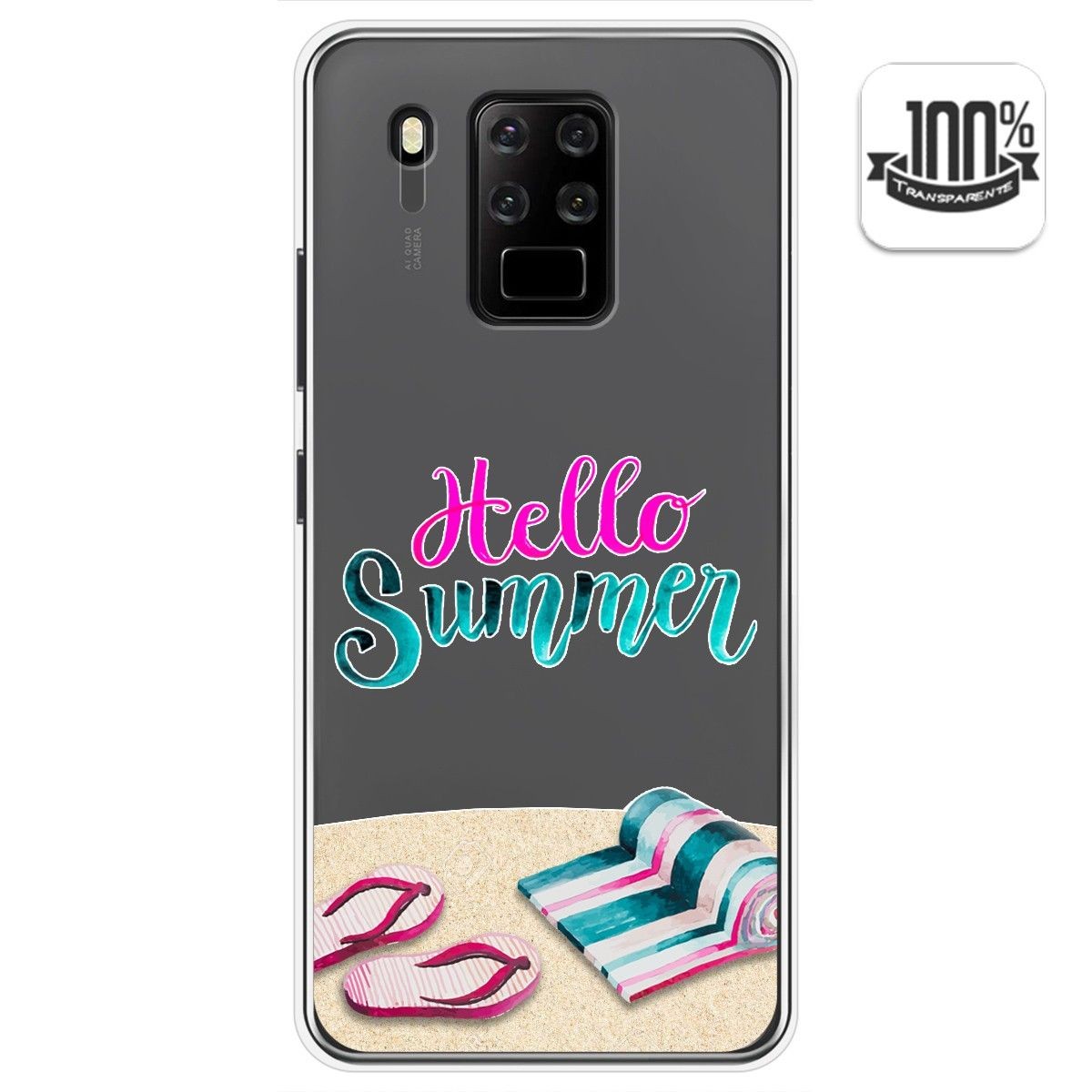 Funda Gel Transparente para Oukitel C18 Pro diseño Summer Dibujos