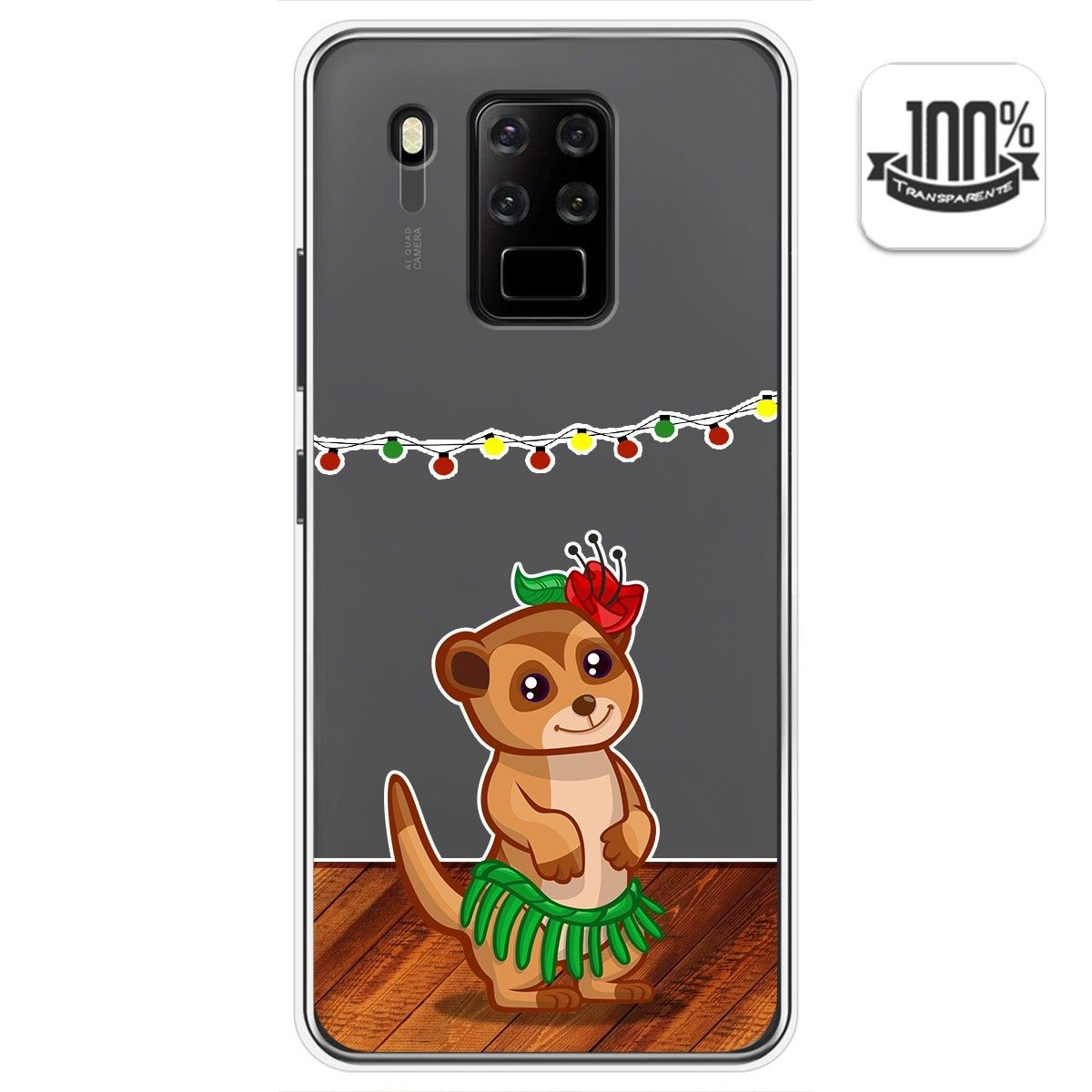 Funda Gel Transparente para Oukitel C18 Pro diseño Suricata Dibujos