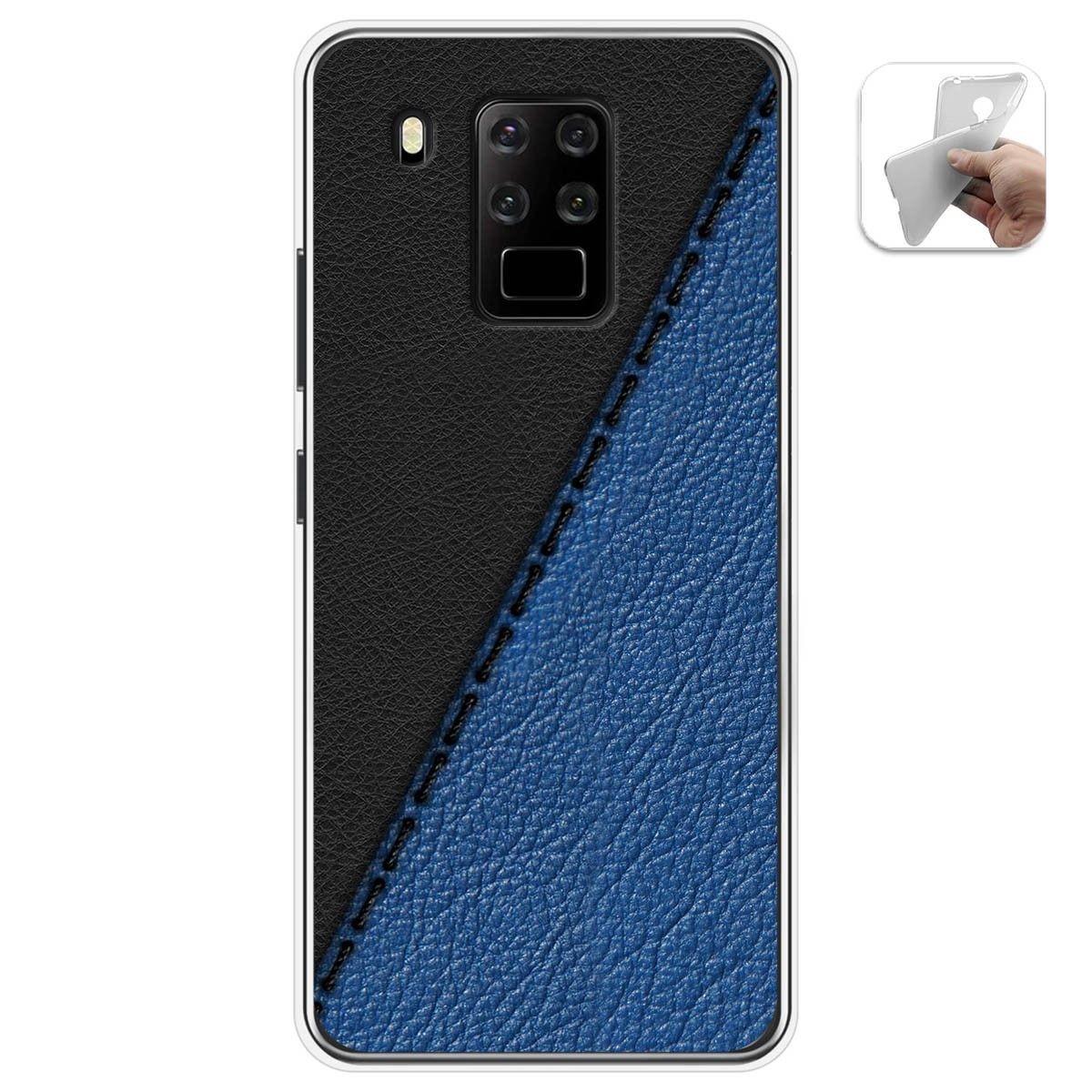 Funda Gel Tpu para Oukitel C18 Pro diseño Cuero 02 Dibujos