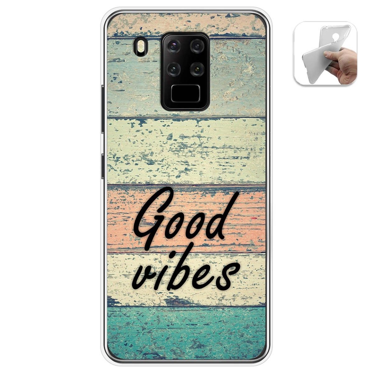 Funda Gel Tpu para Oukitel C18 Pro diseño Madera 01 Dibujos