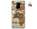 Funda Gel Tpu para Oukitel C18 Pro diseño Madera 07 Dibujos