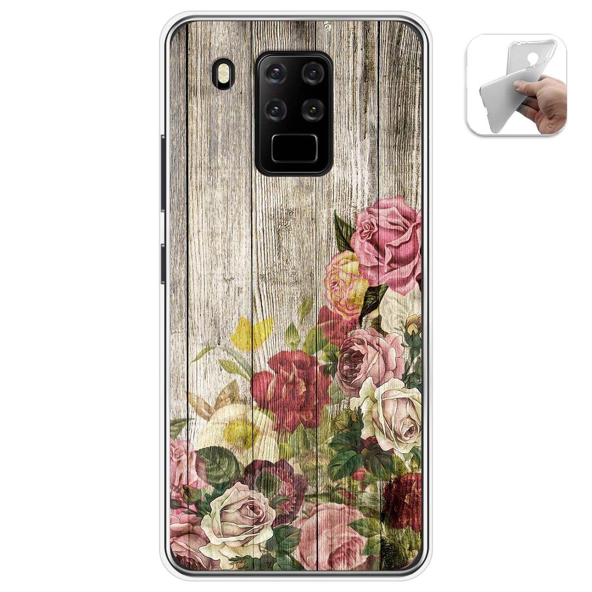 Funda Gel Tpu para Oukitel C18 Pro diseño Madera 08 Dibujos