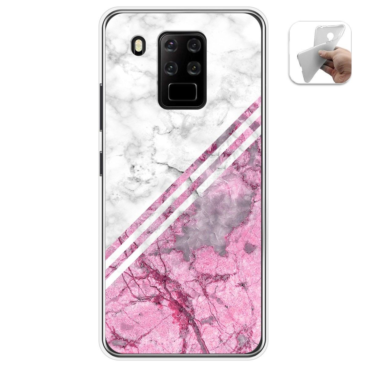 Funda Gel Tpu para Oukitel C18 Pro diseño Mármol 03 Dibujos