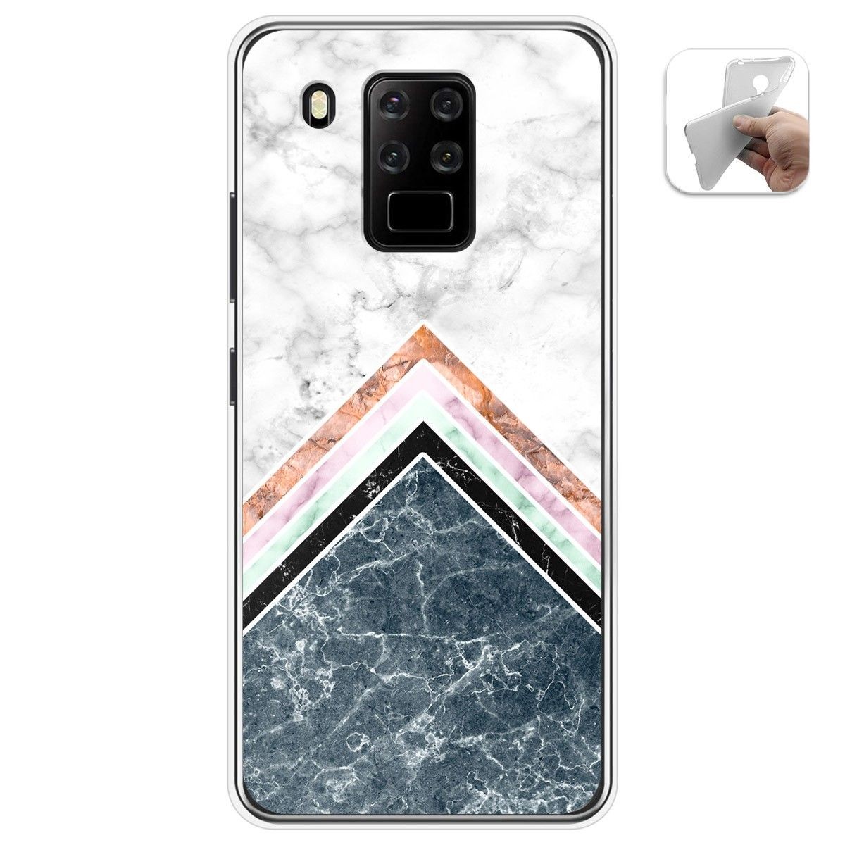 Funda Gel Tpu para Oukitel C18 Pro diseño Mármol 05 Dibujos