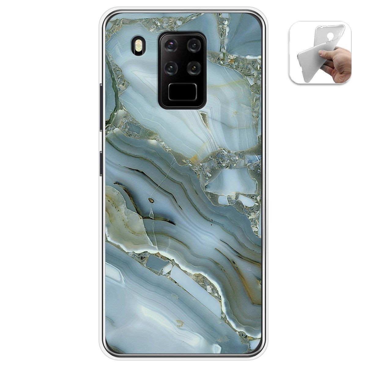 Funda Gel Tpu para Oukitel C18 Pro diseño Mármol 09 Dibujos