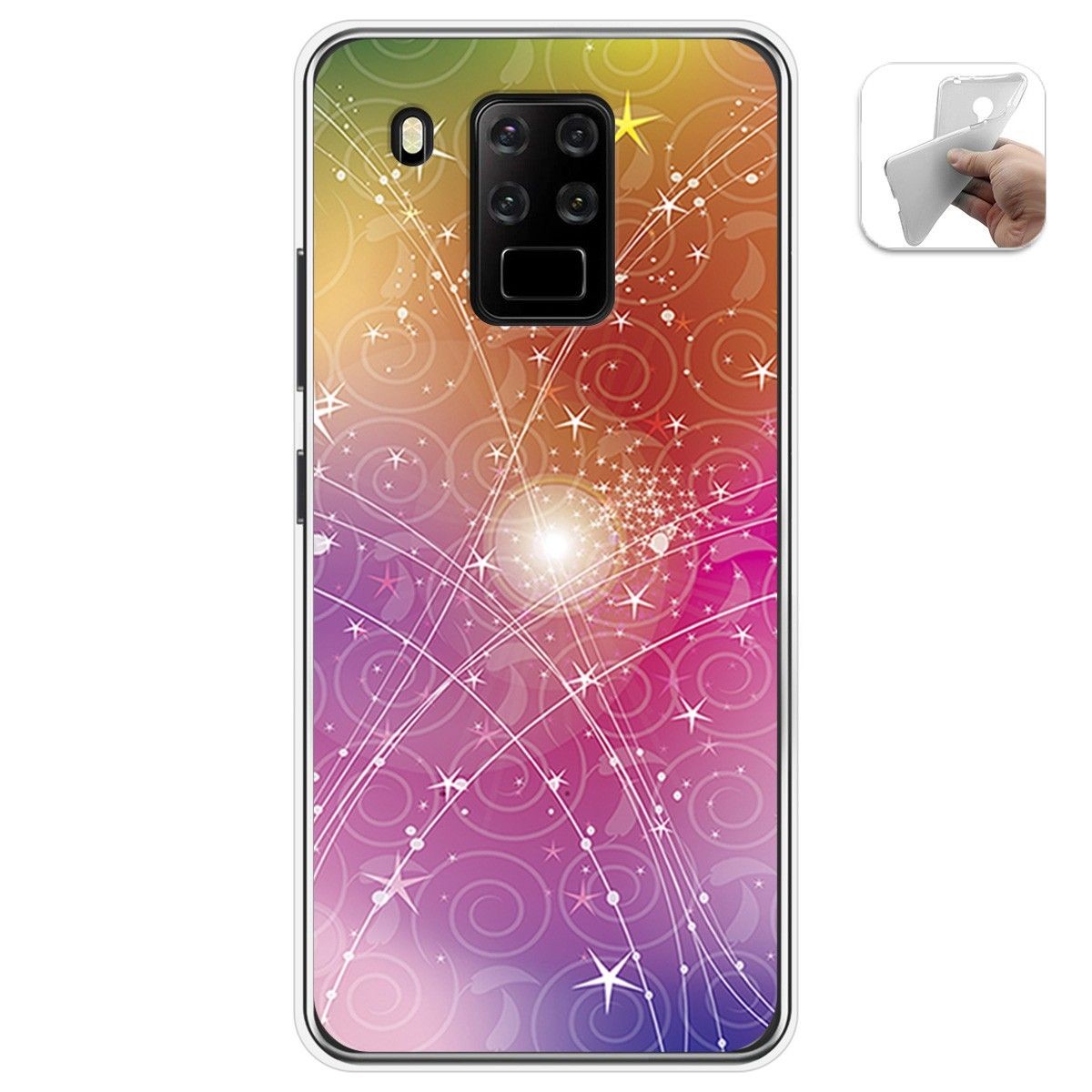 Funda Gel Tpu para Oukitel C18 Pro diseño Abstracto Dibujos