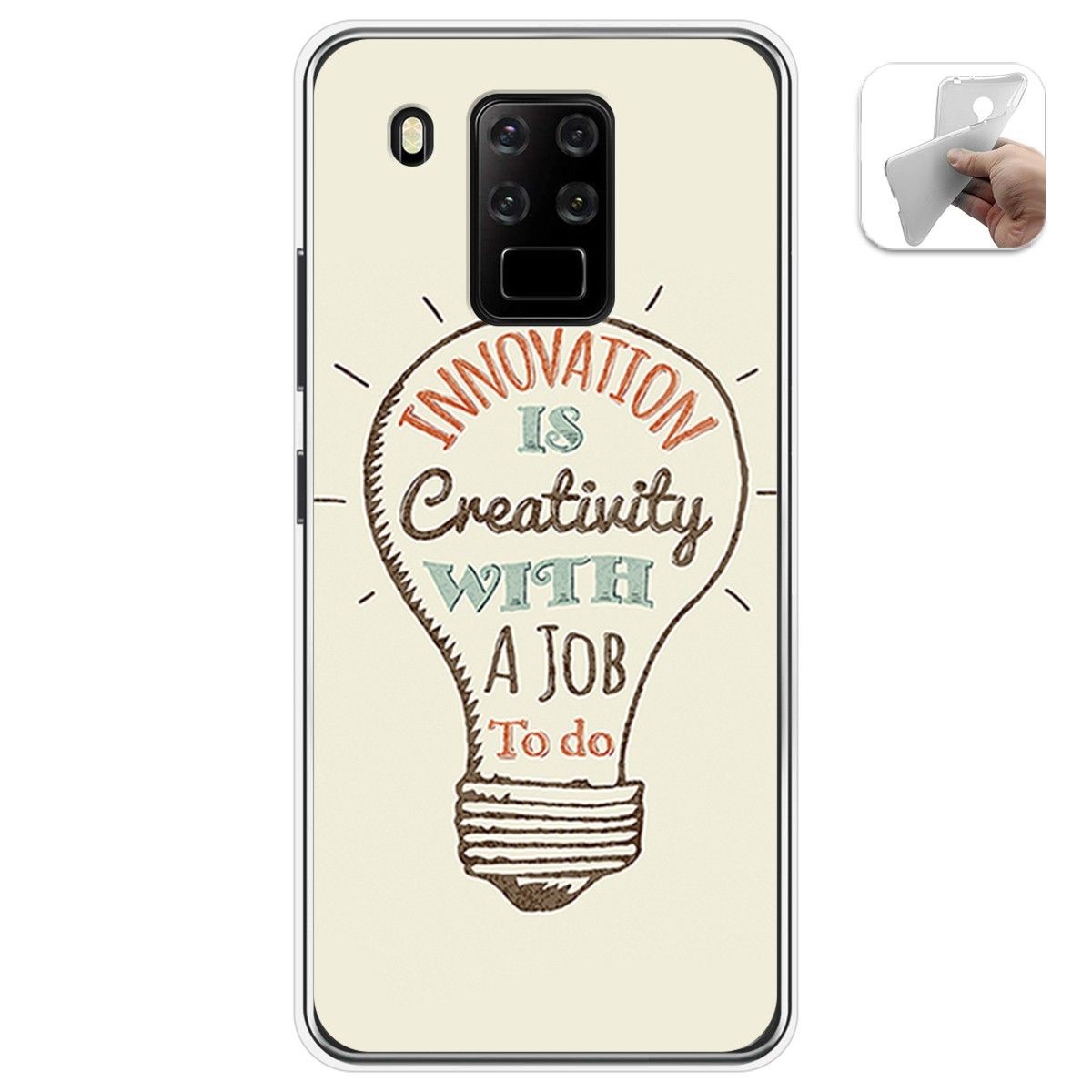 Funda Gel Tpu para Oukitel C18 Pro diseño Creativity Dibujos