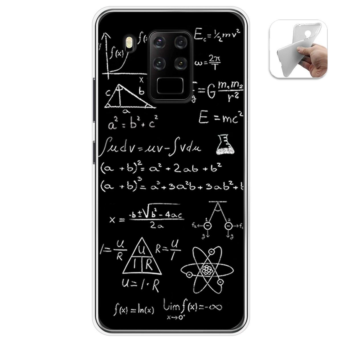Funda Gel Tpu para Oukitel C18 Pro diseño Formulas Dibujos