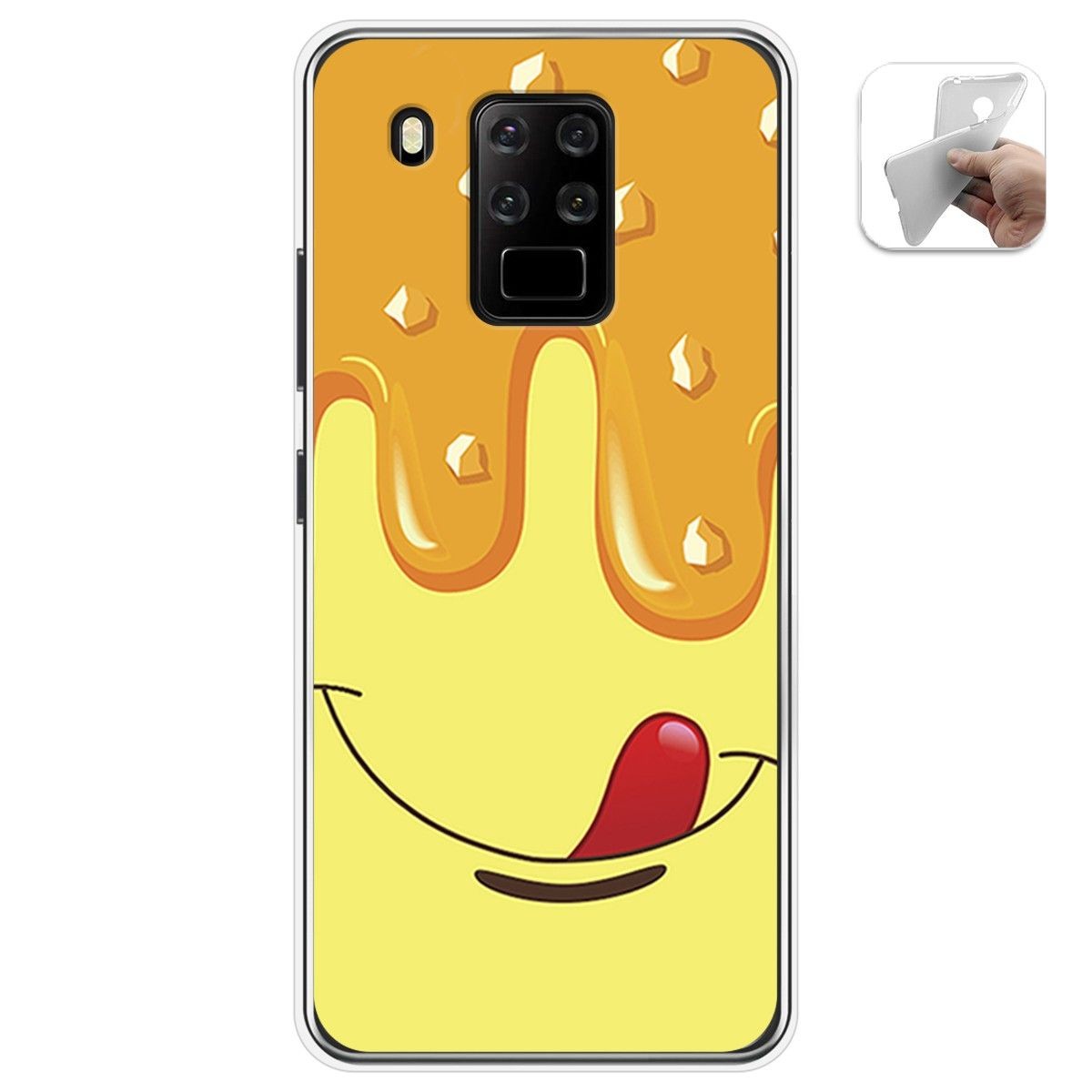 Funda Gel Tpu para Oukitel C18 Pro diseño Helado Vainilla Dibujos